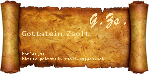 Gottstein Zsolt névjegykártya